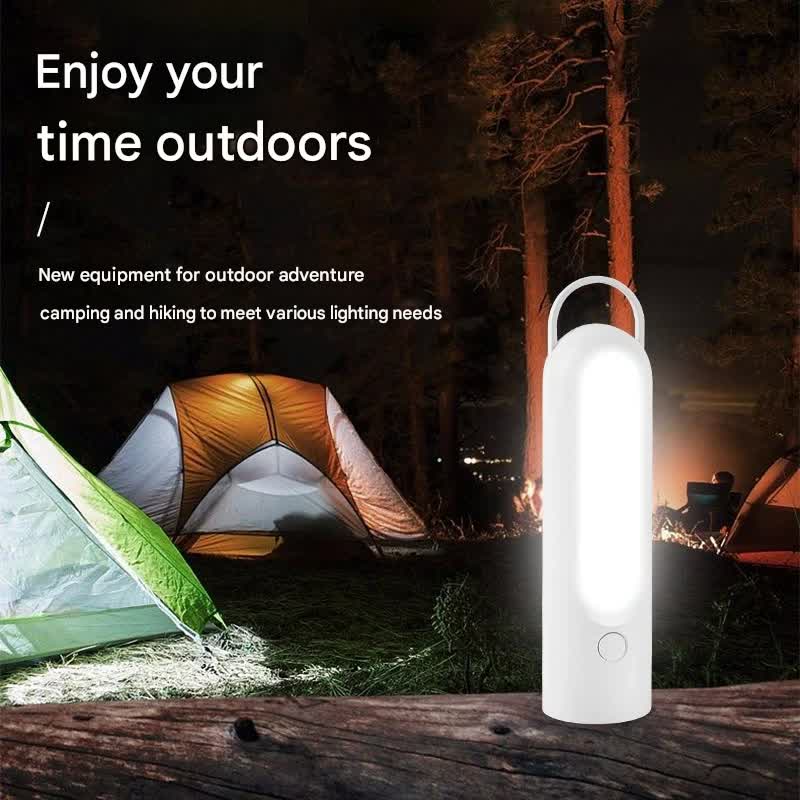 2-in-1 Portable LED Camping Lantern & Flashlight - USB Rechargeable, Dual Light Modes(Handle model white) - Image 3