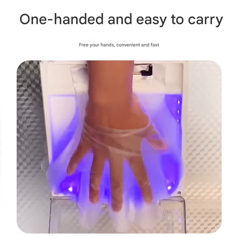 Automatic Disposable Glove Dispenser Machine with UV Sterilization - Quick & Hygienic Gloving,Gloves not included(Dark Blue) - Image 2