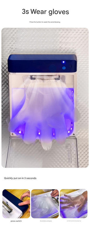 Automatic Disposable Glove Dispenser Machine with UV Sterilization - Quick & Hygienic Gloving,Gloves not included(green) - Image 3