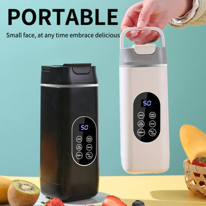 Wireless Portable Juicer Blender - 420ml, 12 Blades, 5-Hour Ice Storage, Digital Display & USB-C Charging(black) - Image 2