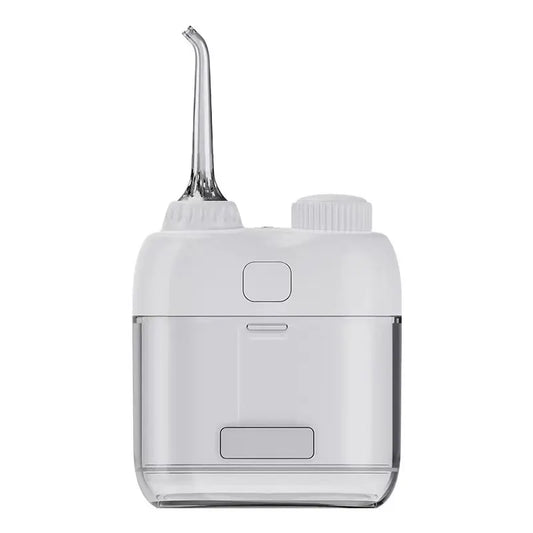 Ultra-Compact Mini Portable Water Flosser - IPX7 Waterproof, USB Rechargeable with Retractable Nozzle(white)