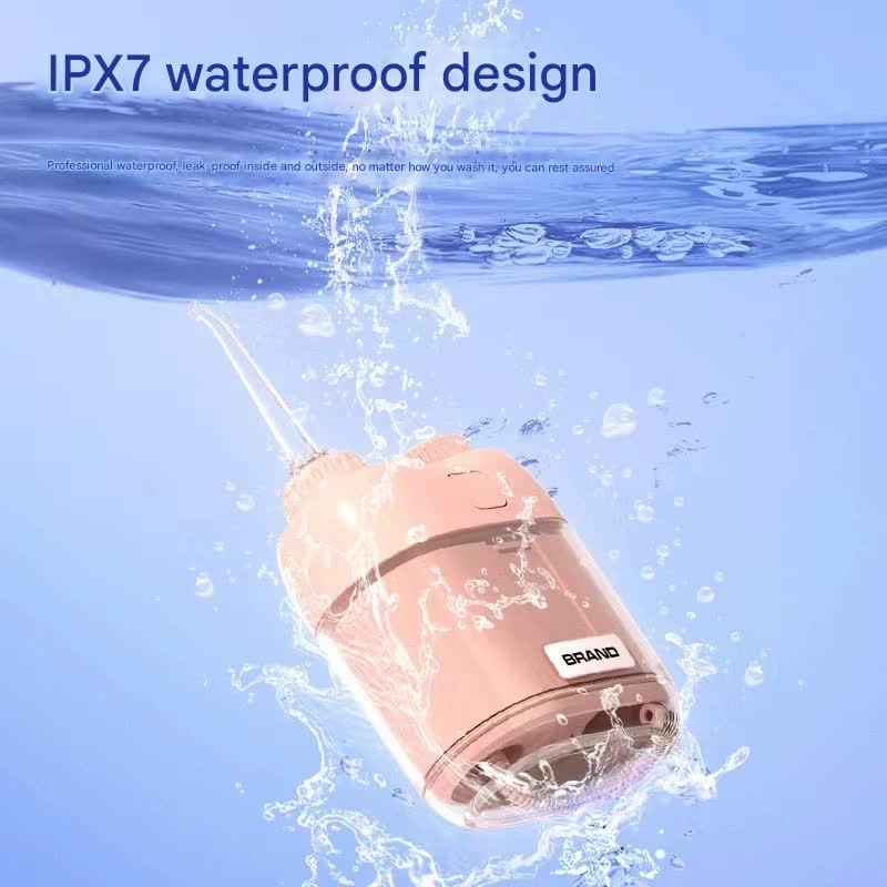 Ultra-Compact Mini Portable Water Flosser - IPX7 Waterproof, USB Rechargeable with Retractable Nozzle(white) - Image 4