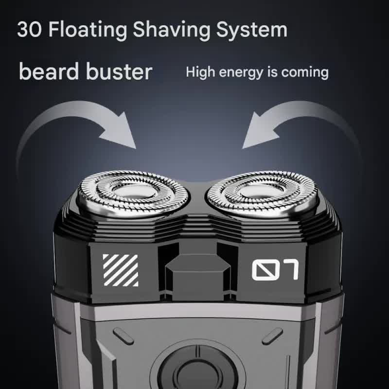 K002 Mini Electric Shaver - 3D Floating Head, IPX7 Waterproof, Type-C Charging, 70 Min Runtime Product Description(Orange) - Image 2