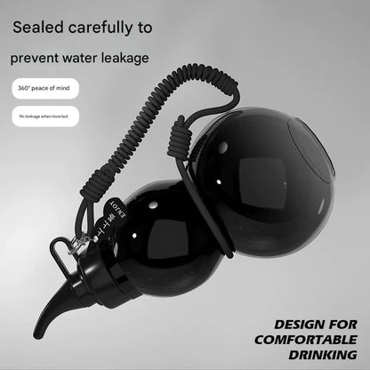 Unique Gourd-Shaped Sports Water Bottle - 800ml Tritan Material, Leakproof with Carry Strap(red) - Image 2
