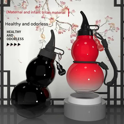 Unique Gourd-Shaped Sports Water Bottle - 800ml Tritan Material, Leakproof with Carry Strap(purple) - Image 4