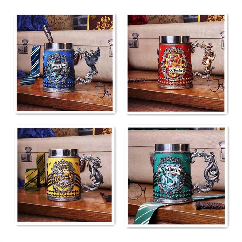 Collectible Fantasy House Crest Tankard Mug - 600ml Stainless Steel Lined Resin Beer Stein(blue) - Image 2