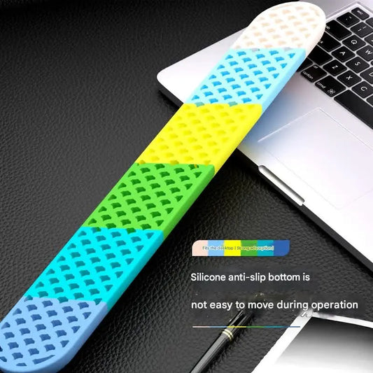 Ergonomic Keyboard & Mouse Wrist Rest Set - Soft Silicone, Non-Slip Base, Comfortable Support(green) - Image 4