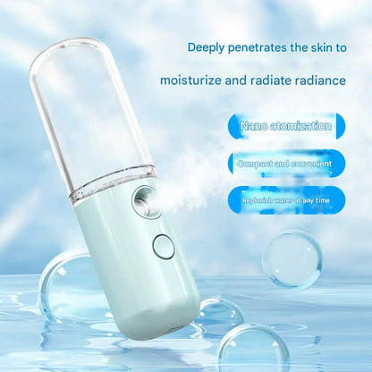 Two Portable Nano Facial Sprayer - 50ml USB Rechargeable Moisturizing Disinfectant Sprayer(Pink) - Image 4
