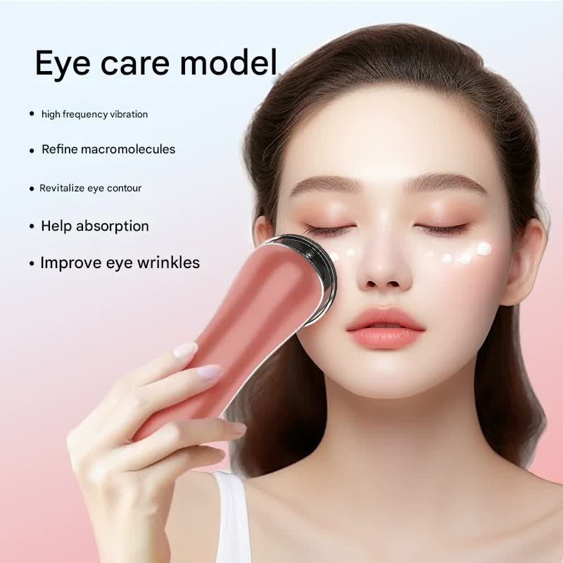 4-in-1 Facial Beauty Device - LED Light Therapy, Warm Lifting, Ion Cleansing & Eye Care(red) - Image 2