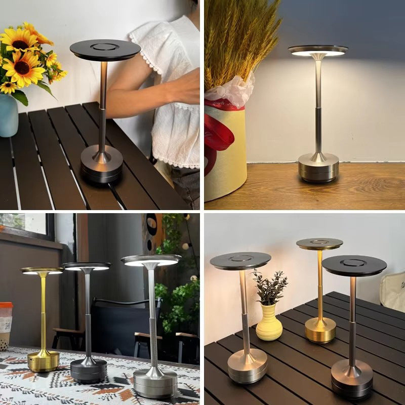 UFO Version LED Desk Lamp - Silver Touch Switch with Dimming and USB Cable - Image 2