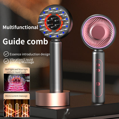 Blue Advanced Scalp Therapy Comb: Red/Blue Light, EMS & Serum Applicator - Image 2