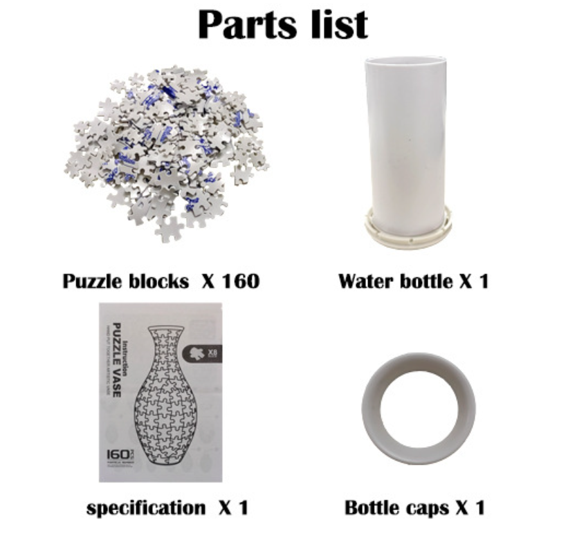 Unique 3D Puzzle Vase with Built-in Water Holder - Fun DIY Project (Autumn) - Image 7