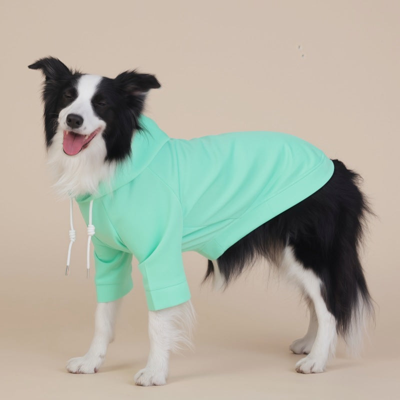 Green Classic Dog Sweatshirt with Hood & Drawstrings - For Large Dogs (Size : 6XL) - Image 3