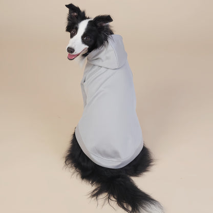 Grey Classic Dog Sweatshirt with Hood & Drawstrings - For Large Dogs (Size : 7XL) - Image 3