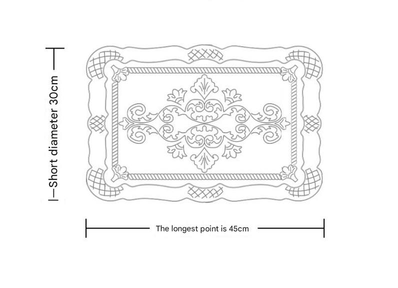 4 pcs Decorative Faux Leather Placemats - Unique Shape, Beautiful Packaging (Beige) - Image 3