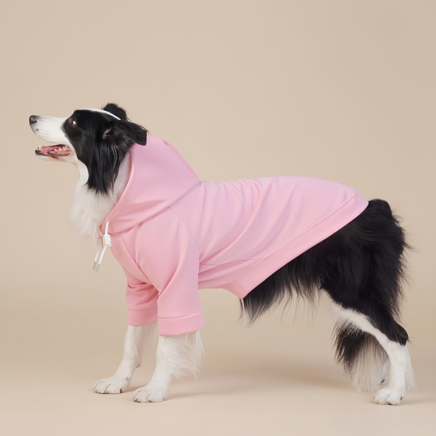 Pink Classic Dog Sweatshirt with Hood & Drawstrings - For Large Dogs (Size : 2XL)