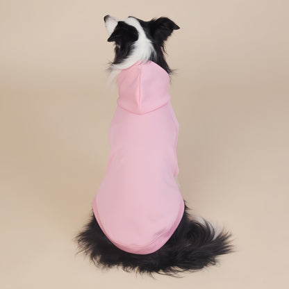 Pink Classic Dog Sweatshirt with Hood & Drawstrings - For Large Dogs (Size : 5XL) - Image 3