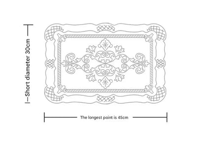 4 pcs Decorative Faux Leather Placemats - Unique Shape, Beautiful Packaging (Pink) - Image 3
