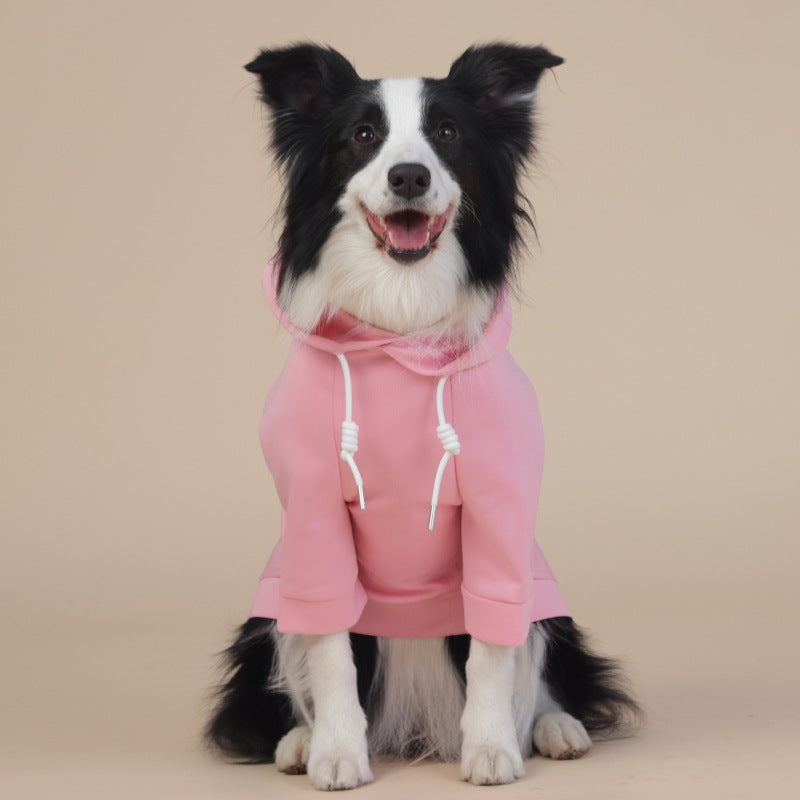 Pink Classic Dog Sweatshirt with Hood & Drawstrings - For Large Dogs (Size : 9XL) - Image 2
