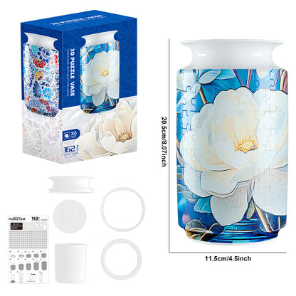 Colorful Style 4 DIY 3D Puzzle Vase - Creative Jigsaw Flower Holder with Waterproof Liner - Decorative Home Accent & Unique Gift  - Image 5