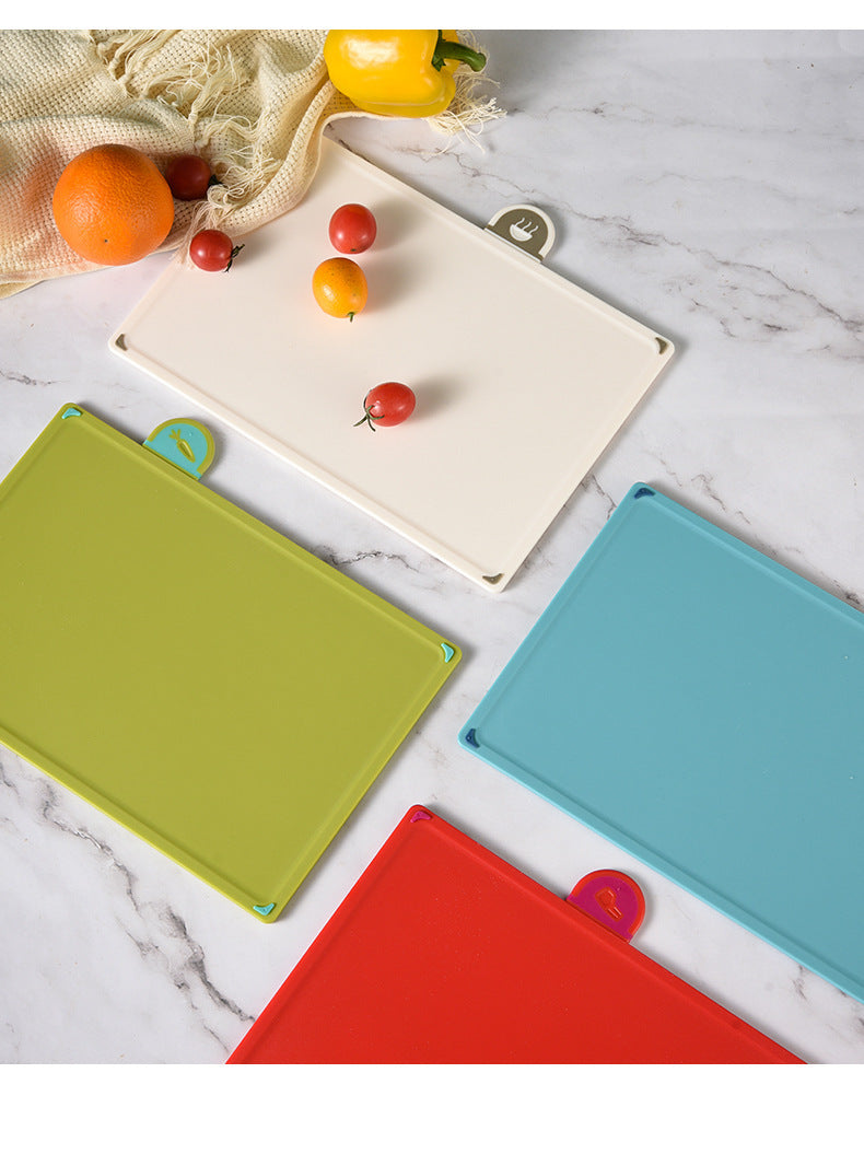 Coloerful 4-Piece Colour-Coded Index Cutting Board Set with Storage Stand - Food-Safe PP, Non-Slip, Easy Clean Kitchen Chopping Boards - Image 9