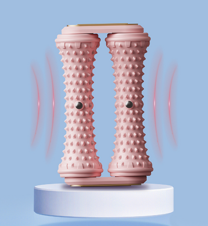 Purple Ergonomic Dual Foot Massage Roller - Deep Tissue Relief for Plantar Fasciitis, Arch Pain & Tired Feet - Image 3