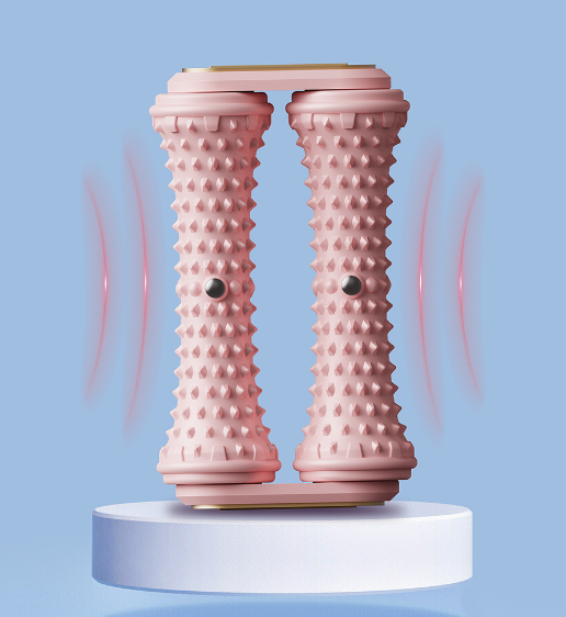 Blue Ergonomic Dual Foot Massage Roller - Deep Tissue Relief for Plantar Fasciitis, Arch Pain & Tired Feet - Image 3