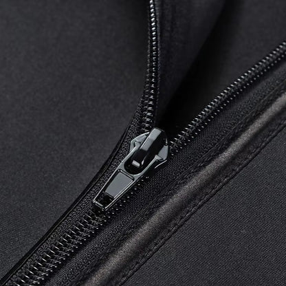 Size XXL Black Womens Sweat-Enhancing Waist Trainer Belt - Dual Strap Zipper Tummy Control Cincher for Workout & Postpartum Shaping - Image 9