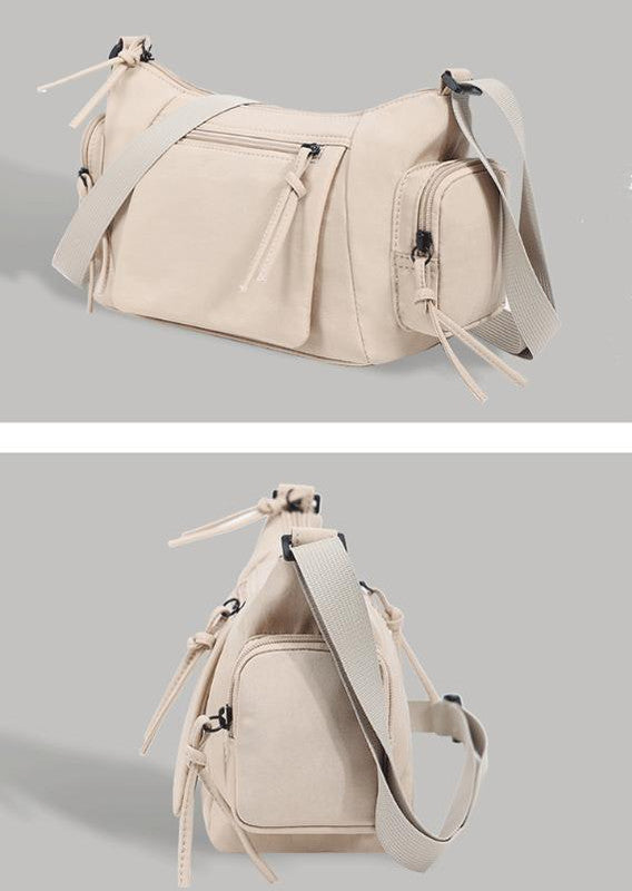 Blue Chic Lightweight Multi-Pocket Oxford Crossbody Bag - Waterproof Retro Shoulder Bag for Women - Image 8