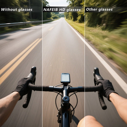Grey frame and photochromic Grey lenses Photochromic Cycling Sunglasses - Lightweight TR90 Frame, HD Vision for Road Biking & Running - Image 5
