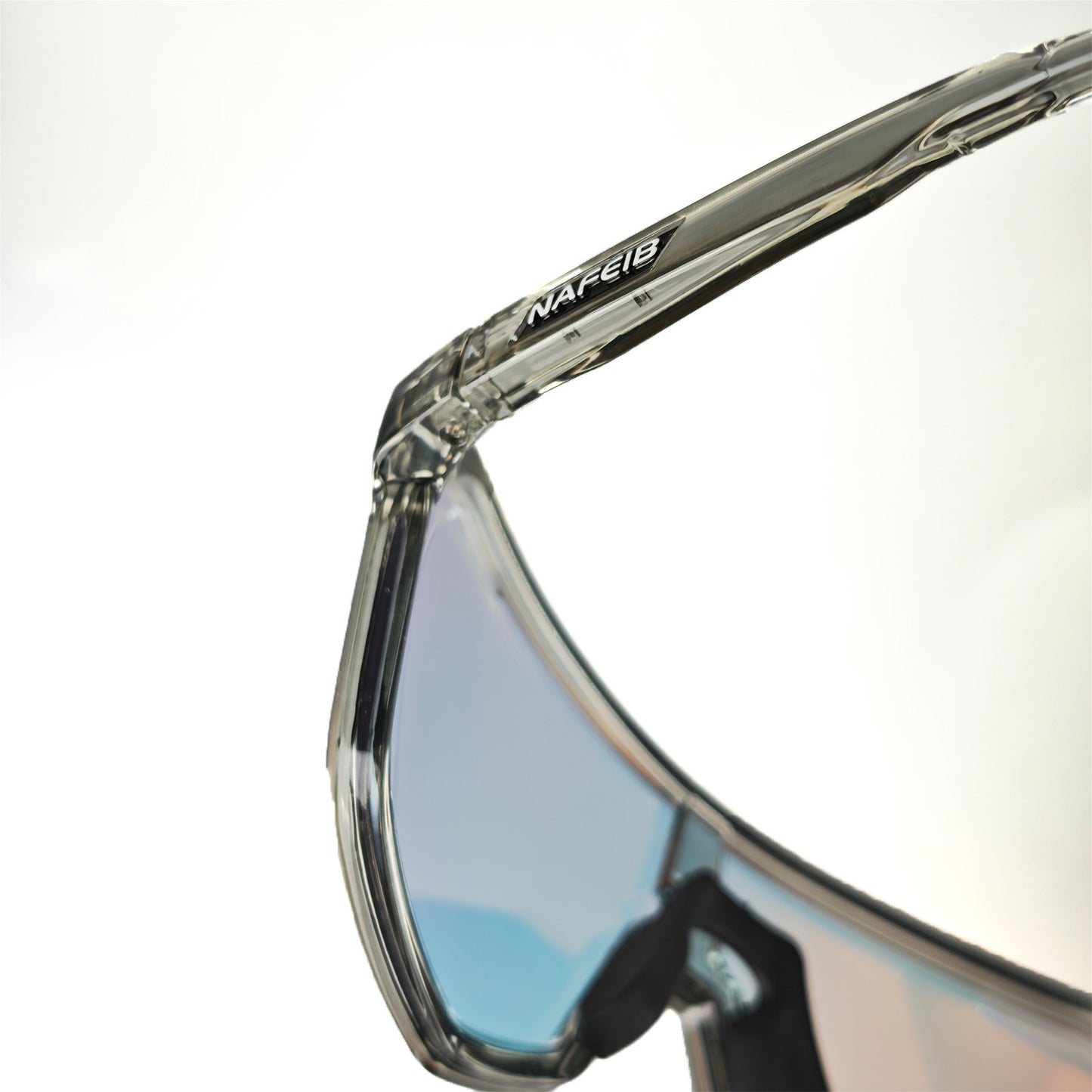 Grey frame and photochromic Grey lenses Photochromic Cycling Sunglasses - Lightweight TR90 Frame, HD Vision for Road Biking & Running - Image 6