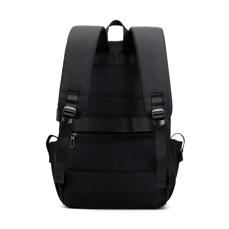 Grey Modern Anti-Theft Laptop Backpack with USB Charging Port - Water-Repellent Travel & Business Bag for 15.6 Inch Laptops - Image 4