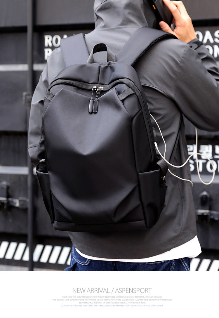 Grey Modern Anti-Theft Laptop Backpack with USB Charging Port - Water-Repellent Travel & Business Bag for 15.6 Inch Laptops - Image 7