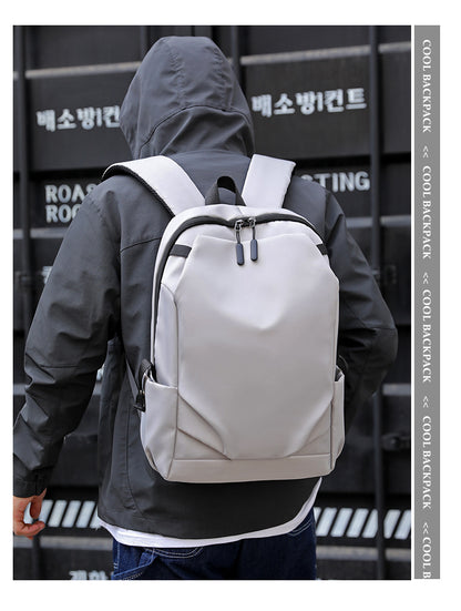 Grey Modern Anti-Theft Laptop Backpack with USB Charging Port - Water-Repellent Travel & Business Bag for 15.6 Inch Laptops - Image 8