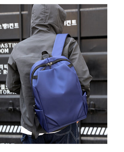 Blue Modern Anti-Theft Laptop Backpack with USB Charging Port - Water-Repellent Travel & Business Bag for 15.6 Inch Laptops - Image 2
