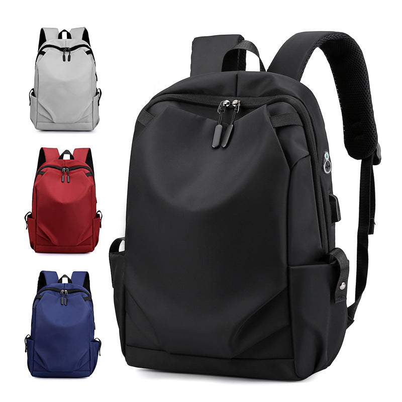 Blue Modern Anti-Theft Laptop Backpack with USB Charging Port - Water-Repellent Travel & Business Bag for 15.6 Inch Laptops - Image 3