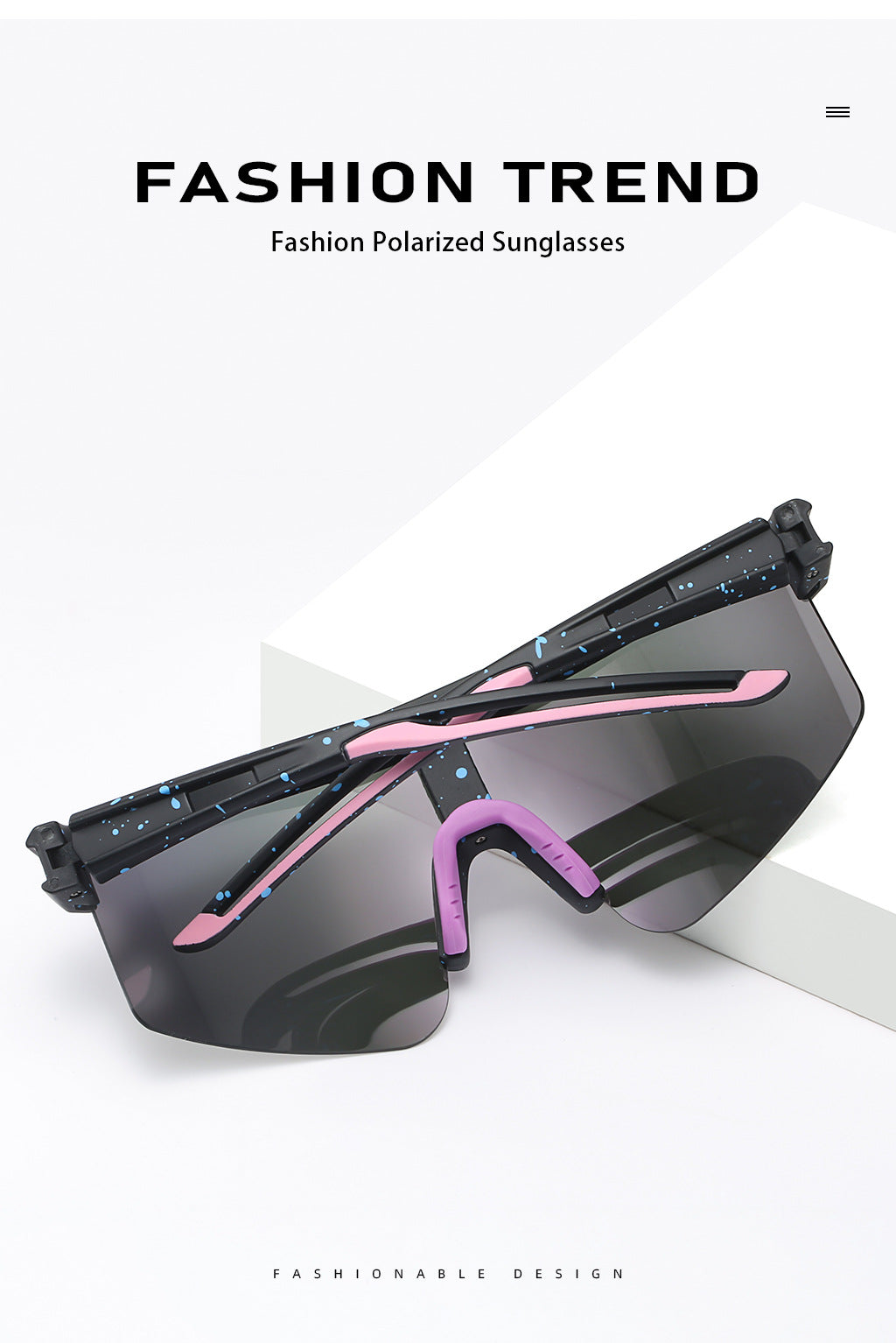 Green Lenses With Black Temples Ultra-Light Polarized Sports Sunglasses - Wraparound Shield Design for Cycling & Outdoor Performance - Image 3