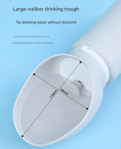 Pink Portable Pet Dog Water Bottle 550ml - Foldable Food-Grade Silicone Travel Drinker with Leak-Proof Dispenser - Image 7