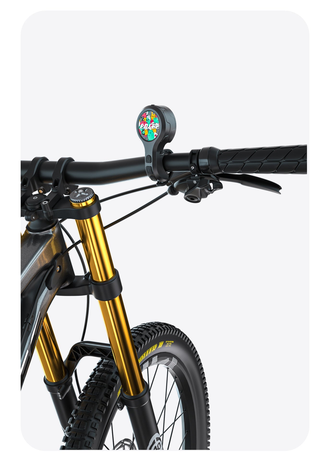 Black Style A Ultra-Loud Electric Bike Horn - 130dB USB Rechargeable, IPX6 Waterproof, Easy Mount Bicycle Safety Bell - Image 9