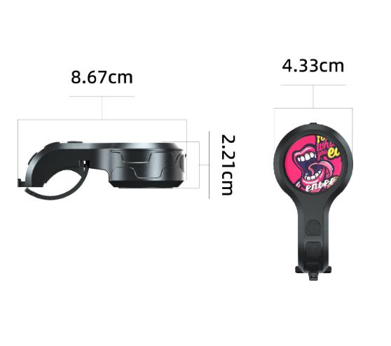 Black Style E Ultra-Loud Electric Bike Horn - 130dB USB Rechargeable, IPX6 Waterproof, Easy Mount Bicycle Safety Bell - Image 5