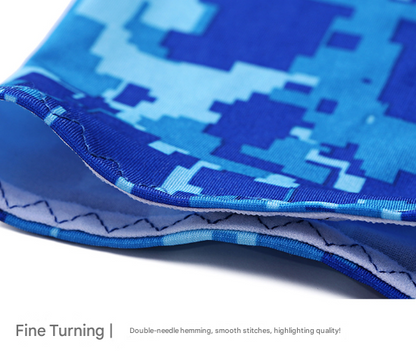 2 Sets Grey Camouflage Cooling UV Protection Set - 2 Skull Cap, 2 Neck Gaiter & 4 Arm Sleeves for Outdoor Sports - Image 6