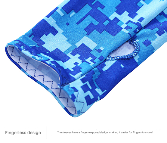 2 Sets Red And Grey Camouflage Cooling UV Protection Set - 2 Skull Cap, 2 Neck Gaiter & 4 Arm Sleeves for Outdoor Sports - Image 5