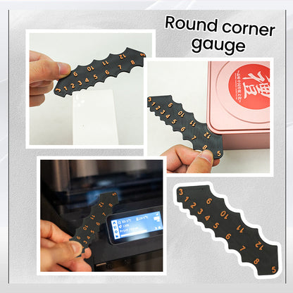 2 Pcs Black Precision Fillet Radius Gauge - Compact Plastic Arc & Corner Measurement Tool R1-R12mm - Image 4