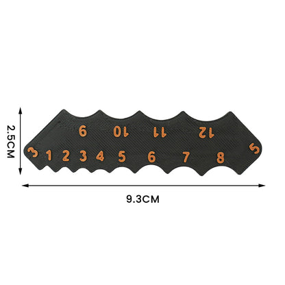 2 Pcs Black Precision Fillet Radius Gauge - Compact Plastic Arc & Corner Measurement Tool R1-R12mm - Image 5