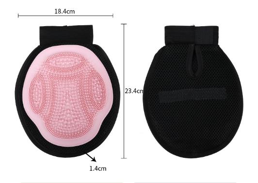 Purple 3-Pack Gentle Pet Grooming Glove - Deshedding, Bathing & Massage Mitt for Dogs & Cats, Breathable & Adjustable - Image 3