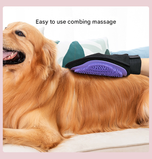 Pink 3-Pack Gentle Pet Grooming Glove - Deshedding, Bathing & Massage Mitt for Dogs & Cats, Breathable & Adjustable - Image 8