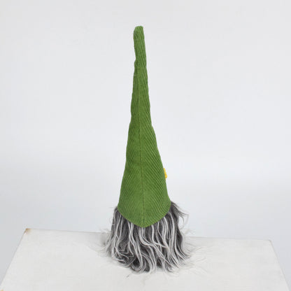 2 Pcs Charming Green Gnome - Plush Faceless Gonk with Long Dangle Legs - Adorable Shelf Sitter Home Decor Accent - Image 3