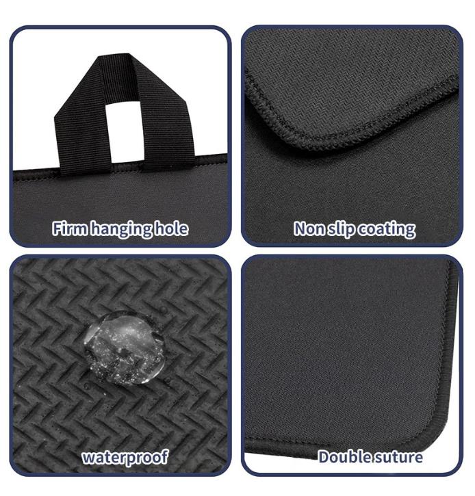 Black Premium Heat Resistant Stovetop Protector Mat - Waterproof, Anti-Slip & Easy Clean Kitchen Guard (42x28cm) - Image 5