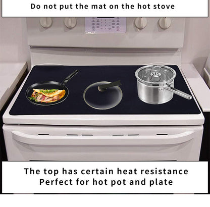 Black Premium Heat Resistant Stovetop Protector Mat - Waterproof, Anti-Slip & Easy Clean Kitchen Guard (42x28cm) - Image 7