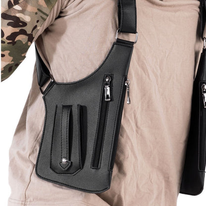 Black Urban Tactical Anti-Theft Shoulder Holster Bag - Secure Multi-Pocket Chest Rig for Men - Image 2